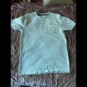 Tommy Hilfiger Striped T-Shirt - Light Green & White Y-Lg (16-18)